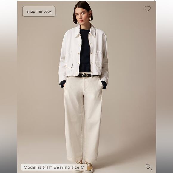 J.Crew Short Barn Jacket™ in cotton twill - Picture 1 of 10